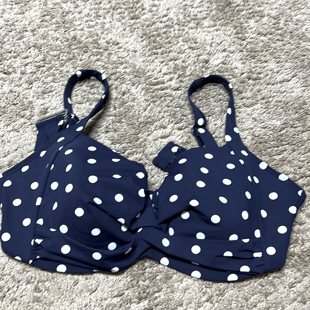Land’s End Womens plus size bikini top size 16W